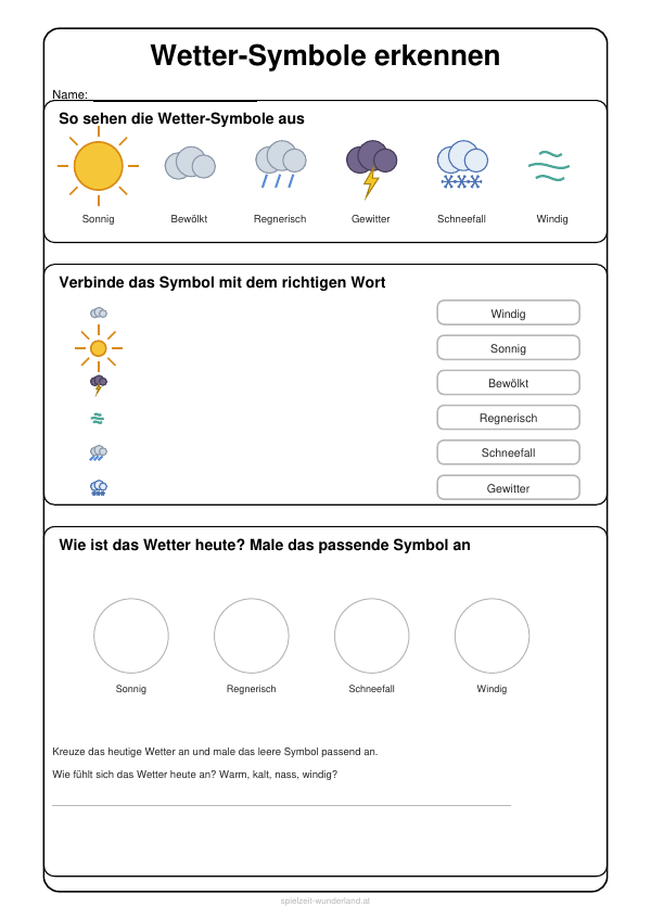 Lernblätter: Kalender & Jahreszeiten