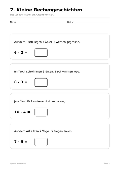 minusrechnen Seite 8